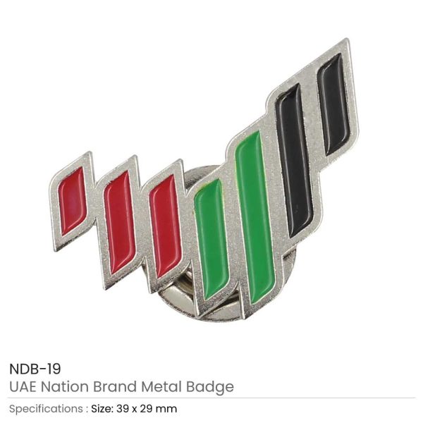 UAE Brand Metal Badges